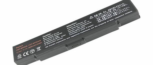 Power Battery GOLDEN DRAGON [11.1V, 4800mAh, Li-ion] Replacement Laptop/Computer/Notebook Battery for SONY VAIO VGN-NR21J/S, VGN-NR21M/S, VGN-NR21S/S, VGP-BPS10, VGP-BPS9/B